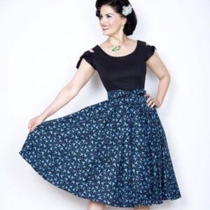 Atomic print swing dress s m Bernie Dexter rare